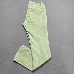 Vineyard Vines Pants‎ Womens 8 Green Corduroy Stretch 5-Pocket Straight P04177